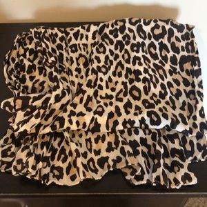 Leopard print scarf.